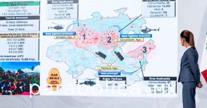 Activa Gobierno de México 111 puentes aéreos en Hidalgo, resalta Sheinbaum