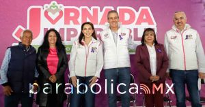 Encabezan MariElise Budib y Pepe Chedraui Jornada Integral en Amalucan