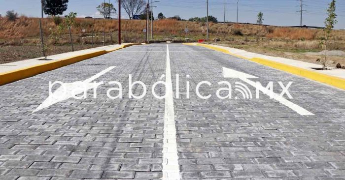 Inauguran la lateral del Antiguo Camino a Tlaxcala en Cuautlancingo