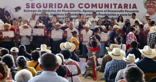 Fortalece Armenta Seguridad para el Campo en microrregión de Zacapoaxtla