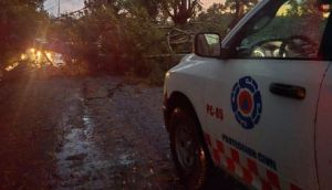 Dejan lluvias caída de árboles y calles inundadas en Atlixco