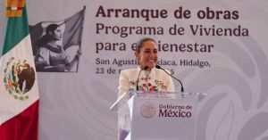 Inicia Sheinbaum en Hidalgo la construcción de 31 mil 500 viviendas