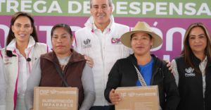 Entregan Pepe Chedraui y MariElise Budib apoyos alimentarios