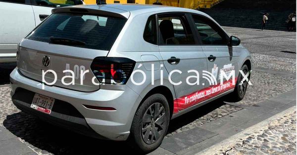 Captan a vehículo del ayuntamiento de Coronango en la visita de Luisa Alcalde