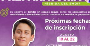 Ofrece SMDIF programa de preparatoria híbrida a menores de 18 años