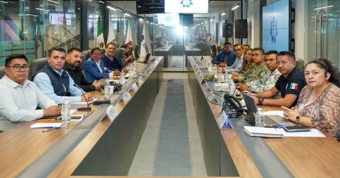 Refuerzan coordinación en Mesa de Seguridad Municipal semanal