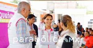 Da MariElise Budib seguimiento al programa &quot;Pequeños Imparables&quot; en San Miguel Espejo