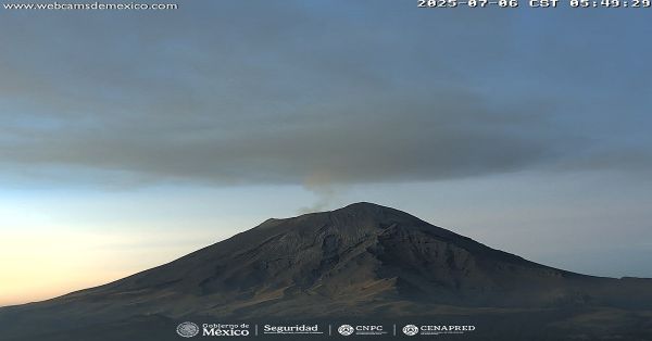 Aumenta actividad Popocat&eacute;petl a 74 exhalaciones en 24 horas