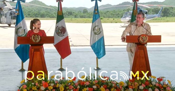 Llegará el Tren Maya a Centroamérica, anuncian Sheinbaum y Arévalo