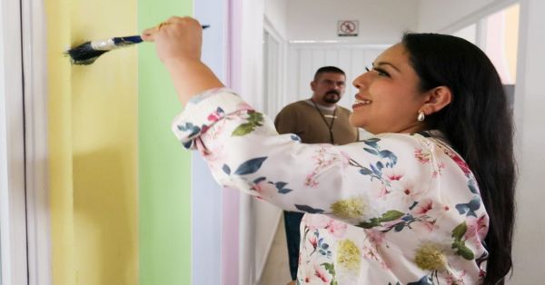 Realizan faena comunitaria en la Guardería DIF de Xixitla