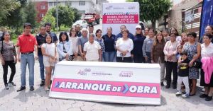 Inicia Lupita Cuautle pavimentación en colonia Concepción Guadalupe