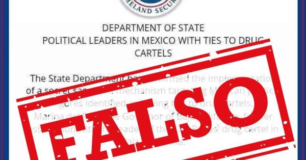 Desmiente embajada de EE.UU. en M&eacute;xico lista de pol&iacute;ticos con supuestos nexos con el narco