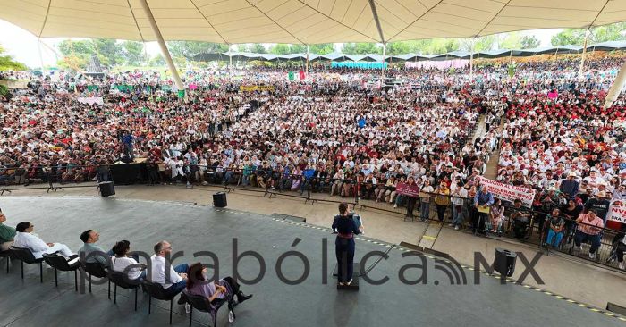 Reúne Sheinbaum a más de 150 mil personas en primer fin de semana de gira para rendición de cuentas