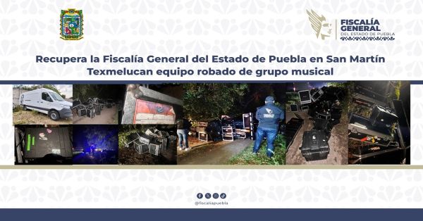 Recuperan instrumentos y equipo de audio propiedad de Los Ángeles Azules