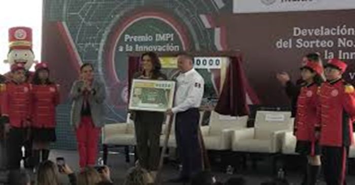 Presentan billete de la Lotería Nacional dedicado al Premio IMPI a la Innovación Mexicana 2025