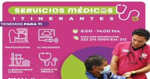 Llevan servicios médicos itinerantes a diferentes puntos de la capital
