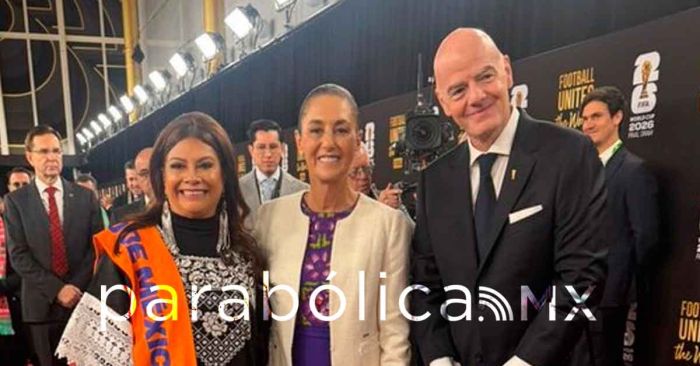 Acompañan Brugada, Lemus y García a Sheinbaum al Sorteo del Mundial 2026