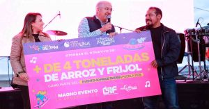 Recibe DIF Municipal donación de 4 toneladas de arroz y frijol