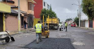 Atiende nuevos puntos de la ciudad la Campaña Capitalina Bacheando Puebla