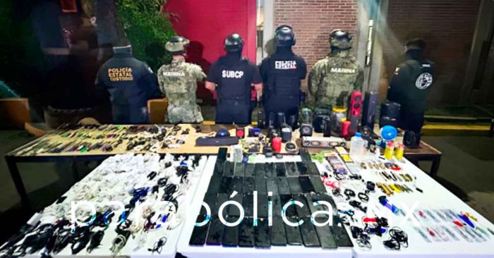 Intensifican SSP y SEMAR revisiones en penales para el combate a la extorsión