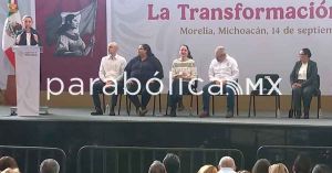 Lleva Claudia Sheinbaum su informe a Michoacán