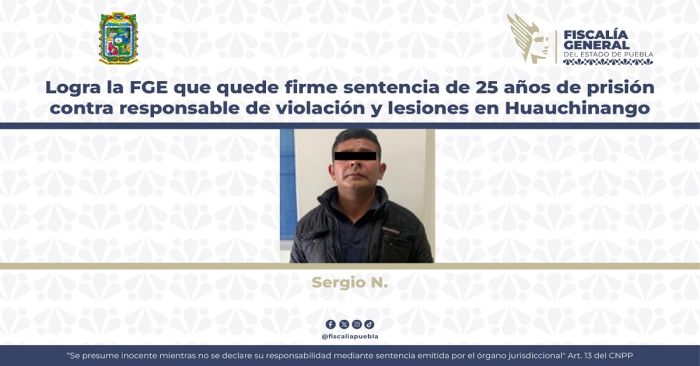 Acusan a Sergio N. por el delito de violación equiparada agravada