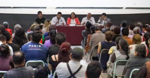 Realiza Tonantzin Fernández cuarta mesa de trabajo con comerciantes de Cosme del Razo