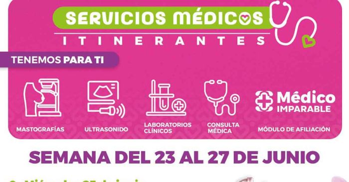 Llega servicio &quot;Médico Imparable&quot; a Loma Bella y Guadalupe Xonacatepec
