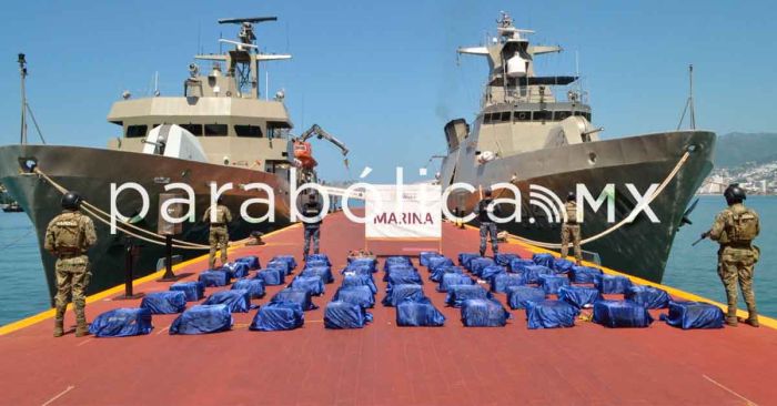 Decomisan 1.6 toneladas de cocaína en costas de Guerrero gracias a operaciones de la Marina