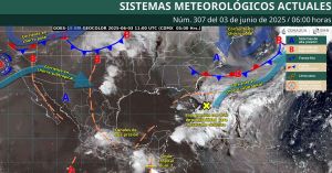Estima SMN lluvias &quot;muy fuertes&quot; en Centro, Oriente, Sur y Sureste de México