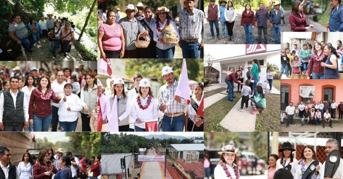 Realiza Bety S&aacute;nchez marat&oacute;n de obras en tres juntas auxiliares