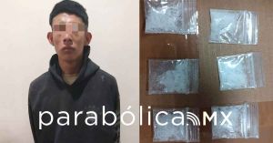 Detienen a un sujeto en Cuautlancingo con drogas tras altercado con policías