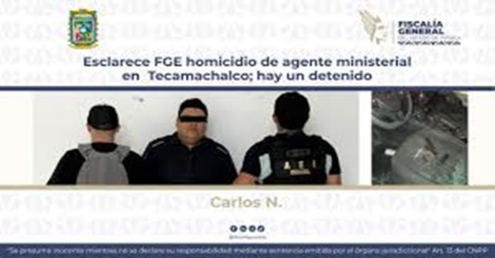 Detienen a homicida de agente ministerial en Tecamachalco