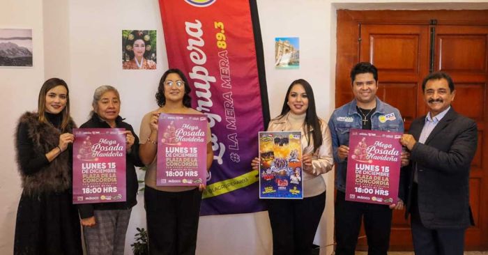 Presenta Tonantzin Fern&aacute;ndez la Mega Posada Navide&ntilde;a de San Pedro Cholula