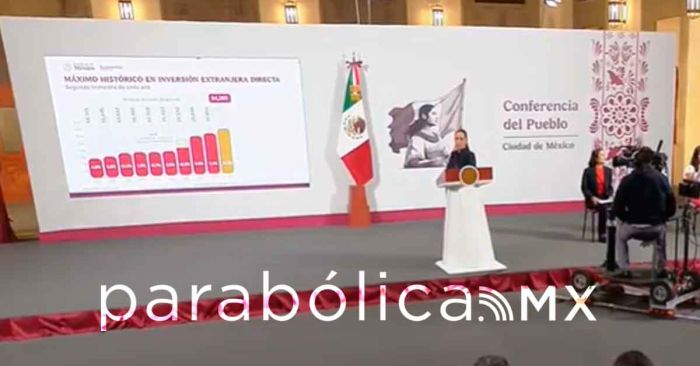 &ldquo;Ni los aranceles pudieron con M&eacute;xico&rdquo;, destaca Sheinbaum r&eacute;cord de Inversi&oacute;n Extranjera