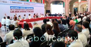 Firma Salomón Jara convenio sanear ríos Atoyac y Salado en Oaxaca