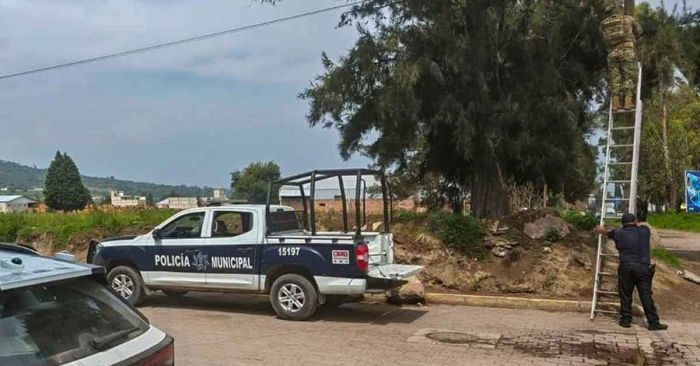 Retiran 21 cámaras ilegales en Texmelucan