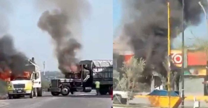 Reportan múltiples &quot;narcobloqueos&quot; y quemas en Aguascalientes