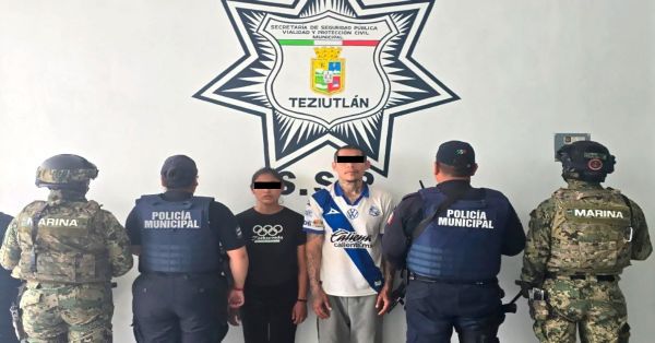 Detienen a pareja en Teziutl&aacute;n con orden de aprehensi&oacute;n activa en Veracruz