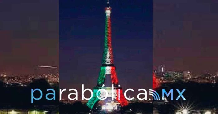Celebran mexicanos en Paris el grito de independencia.