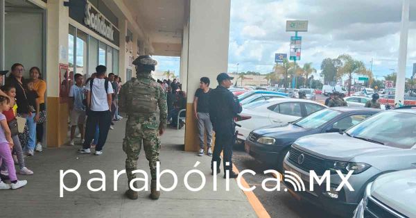 Realiza SSC de Cuautlancingo operativo de protección a cuentahabientes en Cruz del Sur