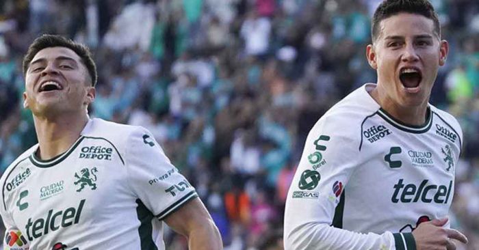 Se estrena James Rodríguez con el León