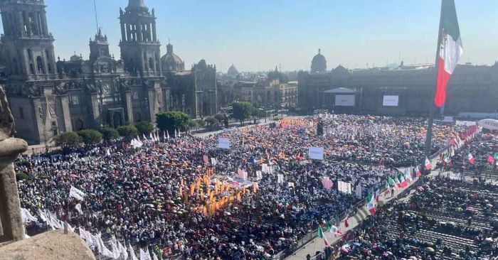 En vivo: encabeza Claudia Sheinbaum la asamblea informativa en Zócalo de la CDMX