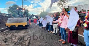 Arranca Ariadna Ayala pavimentación en San Jerónimo Coyula