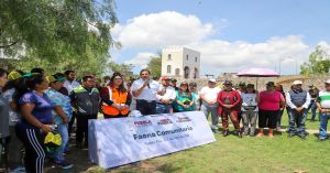 Realizan faena comunitaria al sur de la capital poblana