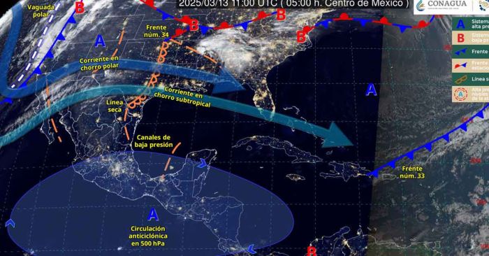 Pronostica SMN fuertes tolvaneras al Noroeste y Norte de México