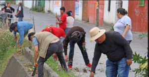 Encabeza Omar Muñoz faena comunitaria en Sanctorum