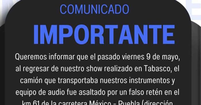Sufren robo Ángeles Azules en tramo carretero de Puebla