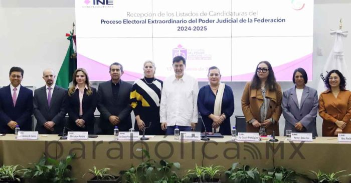 Entrega Senado al INE lista de candidatos al Poder Judicial de la Federación