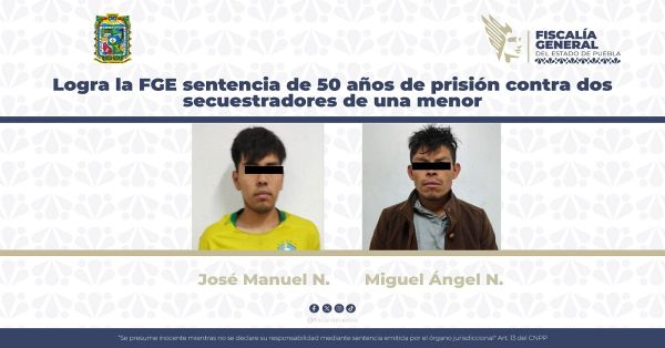 Detienen a Jos&eacute; Manuel N. y de Miguel &Aacute;ngel N. responsables de secuestro agravado